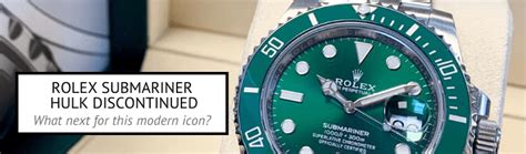 submarine rolex hulk|Rolex Submariner Hulk discontinued.